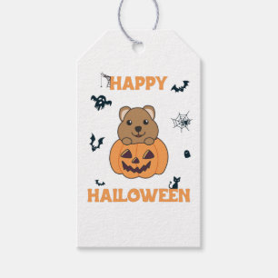 Quokka in Pumpkin Niedlichen Quokkas glückliche Ha Geschenkanhänger