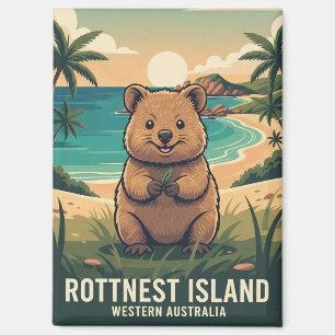 Quokka in Rottnest Island Australien Magnet