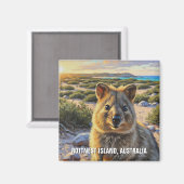 Quokka in Rottnest Island Australien Magnet (Vorderseite/Rückseite)