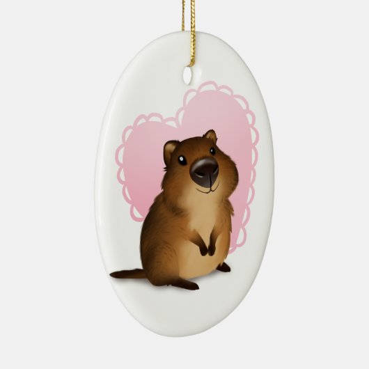 Quokka Keramik Ornament (Rechts)