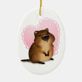Quokka Keramik Ornament (Vorne)