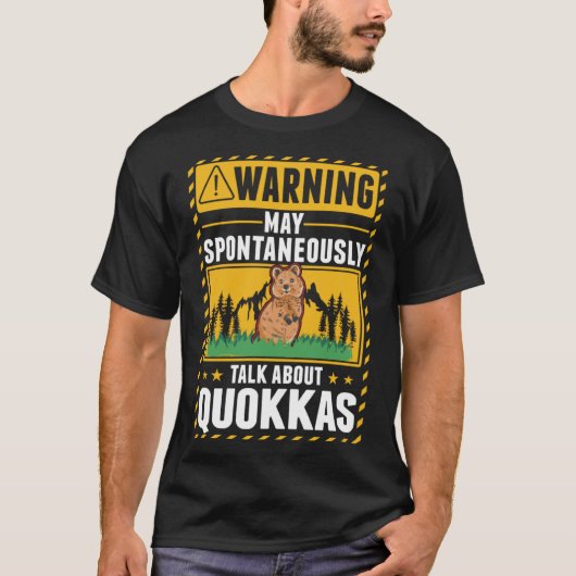 Quokka Kurz geschwänztes Kangaroo T-Shirt (Vorderseite)