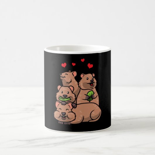 Quokka Kurz-Taillierten Scrub Wallaby Kaffeetasse (Mittel)