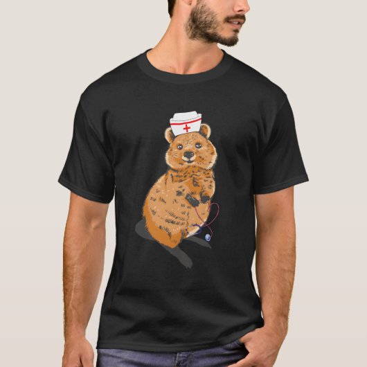 Quokka Nurse Animal Hospital Medical Quokka Wild A T-Shirt (Vorderseite)