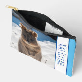 Quokka on the Beach Australia Blue Boys Personal Zubehörtasche (Offen)