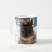 Quokka on the Beach Australia Cute Animal Photo Kaffeetasse (Vorderseite Links)