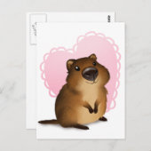 Quokka Postkarte (Vorne/Hinten)