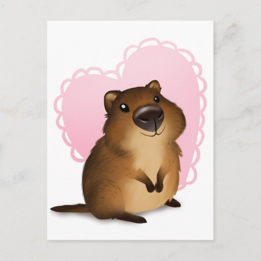 Quokka Postkarte (Vorderseite)