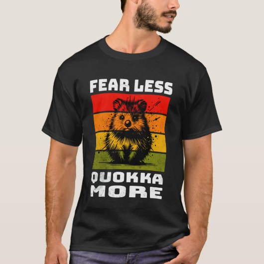 Quokka Retro Quokka T-Shirt (Vorderseite)