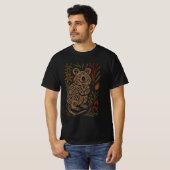 Quokka Tribal Wildlife Illustration T-Shirt (Vorne ganz)