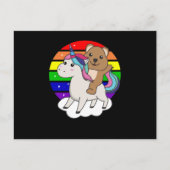Quokka Unicorn Rainbow Animals Quokkas Unicorns Postkarte (Vorderseite)