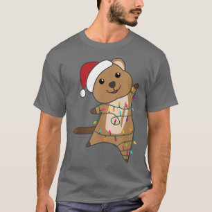 Quokka Weihnachten Tiere Faily Lights Wi T-Shirt