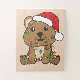 Quokka Weihnachts-Wintertiere Quokkas Jigsaw Puz Puzzle