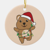 Quokka Weihnachts-Wintertiere Quokkas Keramik oder Ornament (Vorne)