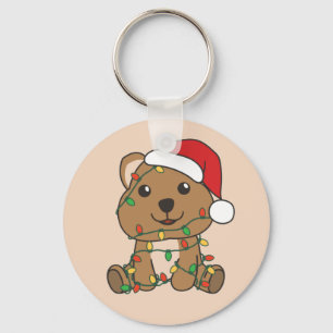 Quokka Weihnachts-Wintertiere Quokkas Schlüsselanh Schlüsselanhänger