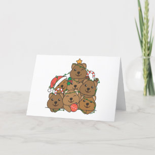 Quokka Weihnachtsbaum Funny Animal Christmas Holid Feiertagskarte