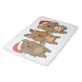 Quokka Weihnachtslebewesen Niedlich Quokkas Badematte (Schrägansicht)