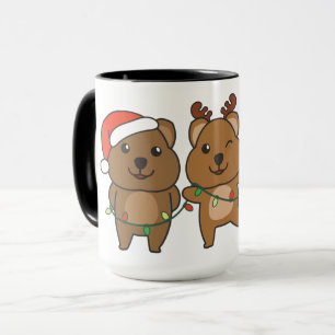 Quokka Weihnachtslebewesen Niedlich Quokkas Tasse