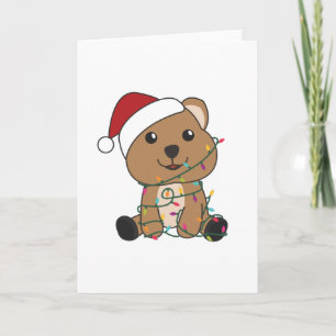 Quokka Weihnachtsschnee Wintertiere Quokkas Karte