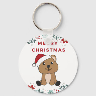 Quokka Weihnachtsschnee Wintertiere Quokkas Keych Schlüsselanhänger