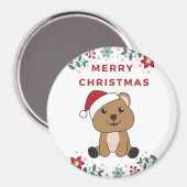 Quokka Weihnachtsschnee Wintertiere Quokkas Magne Magnet (Vorderseite/Rückseite)