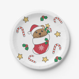 Quokka Weihnachtsschnee Wintertiere Quokkas Pappteller