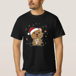 Quokka Weihnachtsschnee Wintertiere Quokkas T-Shirt