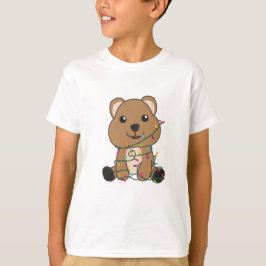Quokka Weihnachtsschnee Wintertiere Quokkas T-Shirt