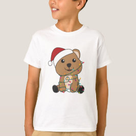 Quokka Weihnachtsschnee Wintertiere Quokkas T-Shirt