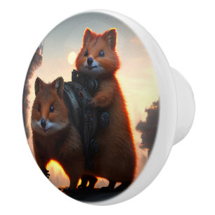 Quokkas sind bereit, abzufeuern, keramikknauf