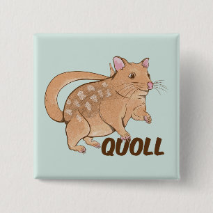 Quoll Australian Marsupial Button