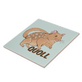 Quoll Australian Marsupial Fliese (Seite)