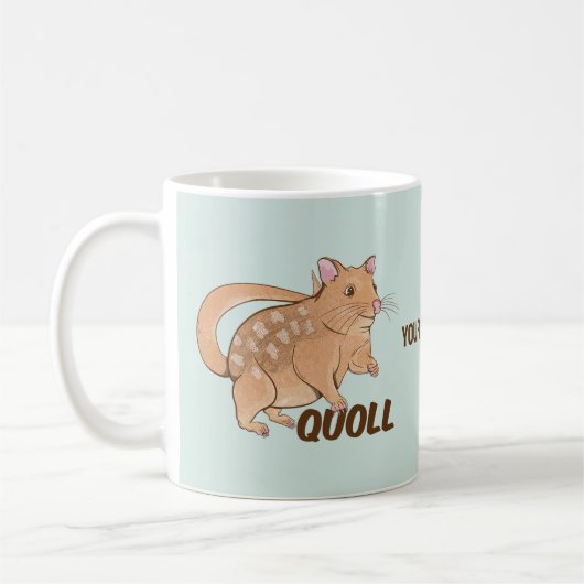 Quoll Australian Marsupial Kaffeetasse (Links)