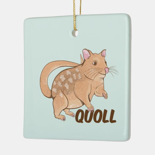 Quoll Australian Marsupial Keramikornament (Links)