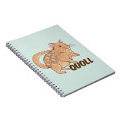 Quoll Australian Marsupial Notizblock (Rechte Seite)