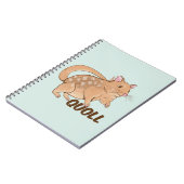 Quoll Australian Marsupial Notizblock (Linke Seite)