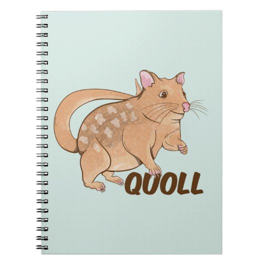 Quoll Australian Marsupial Notizblock (Vorderseite)