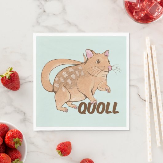 Quoll Australian Marsupial Serviette (Beispiel)