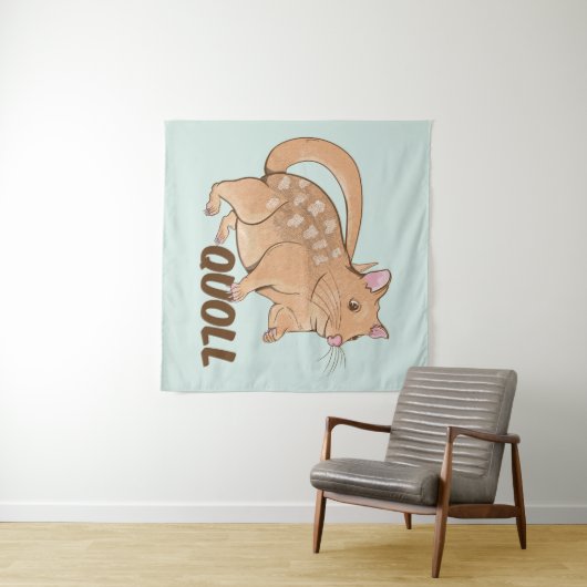 Quoll Australian Marsupial Wandteppich (Beispiel (Horizontal))