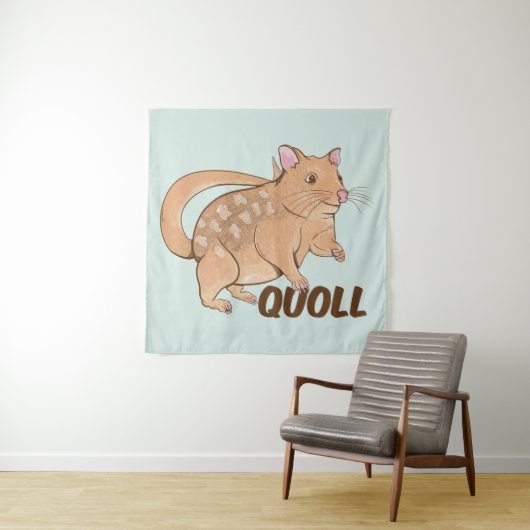 Quoll Australian Marsupial Wandteppich (Beispiel)