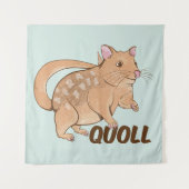 Quoll Australian Marsupial Wandteppich (Vorderseite)
