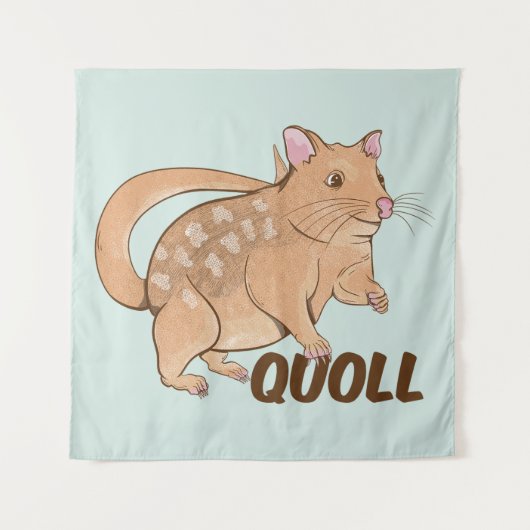 Quoll Australian Marsupial Wandteppich (Vorderseite)