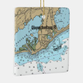 Quonochontaug Rhode Island Chart Keramikornament (Rechts)