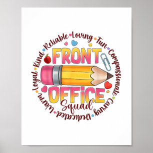 Quot für die farbenfrohe Teamwertschätzung an der Poster