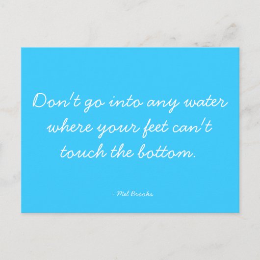 Quotable Postkarte - Beratung (Vorderseite)