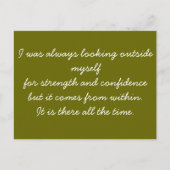 Quotable Postkarte - Selbstvertrauen (Vorderseite)