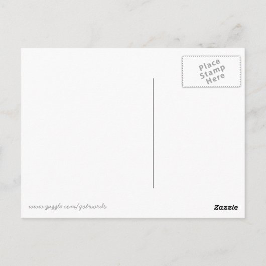 Quotable Quotes - Arbeit und Karriere Postkarte (Rückseite)