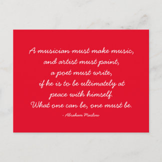 Quotable Quotes - Arbeit und Karriere Postkarte