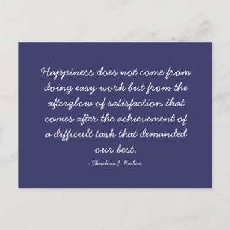 Quotable Quotes - Arbeit und Karriere Postkarte