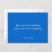 Quotable Quotes - Richtung Postkarte (Vorne/Hinten)